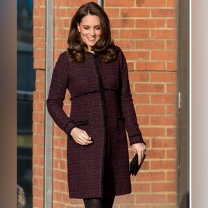 Seraphine Marina Sparkle Tweed Coat ASO Kate Middleton